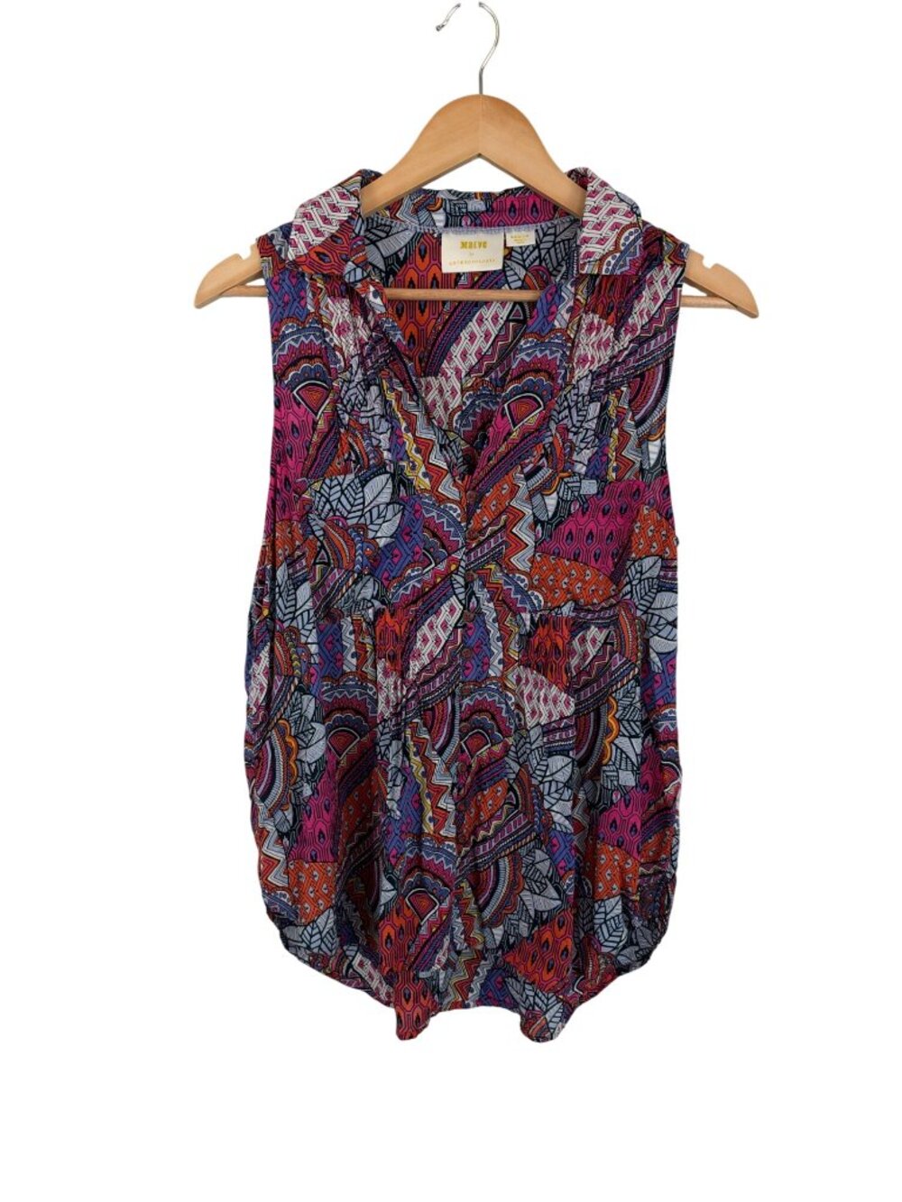 Maeve Anthropologie Whimsical Pintucked Blouse Blouse Size Medium